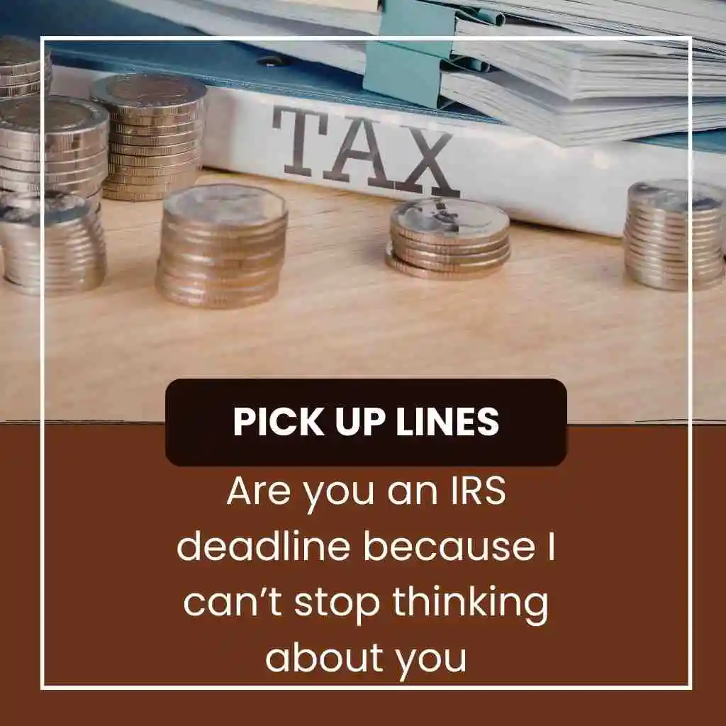 Tax Day Accountant Pick Up Lines