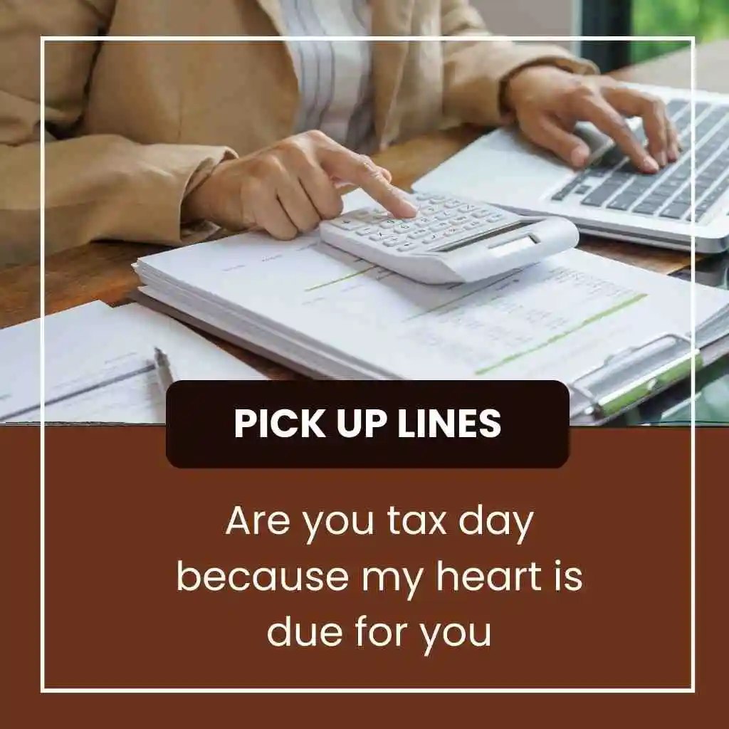 Tax Day Accountant Pick Up Lines