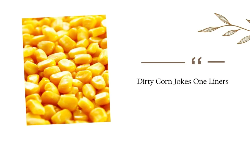Dirty Corn Jokes One Liners