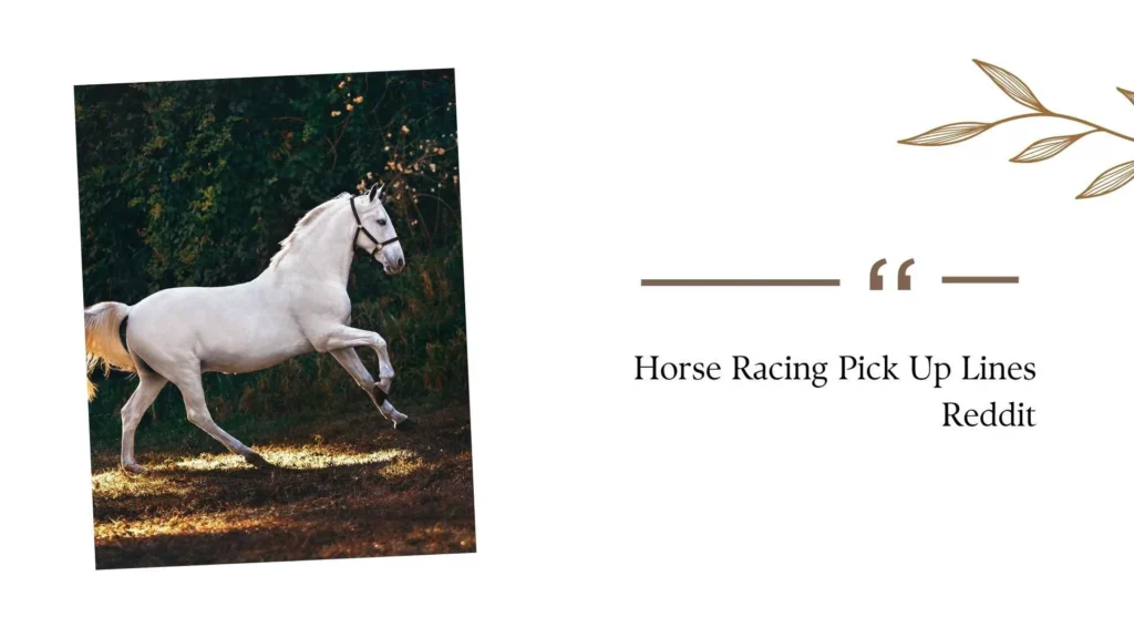 Horse Racing Pick Up Lines Reddit