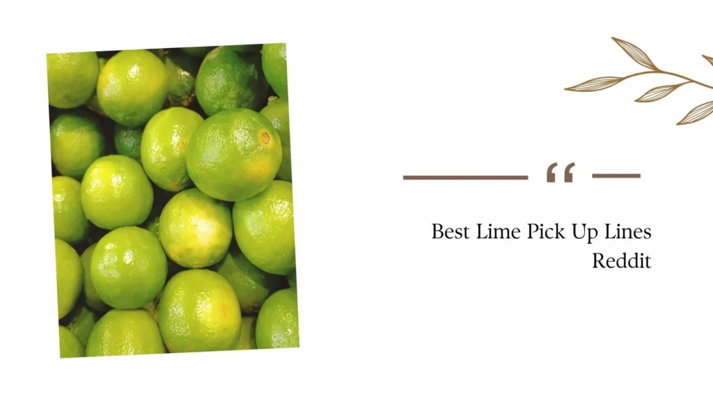 Best Lime Pick Up Lines Reddit