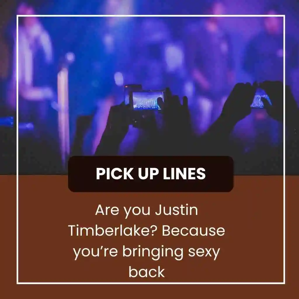 boy bands pick up lines