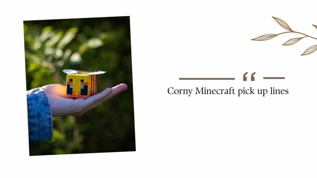 Corny Minecraft pick up lines
