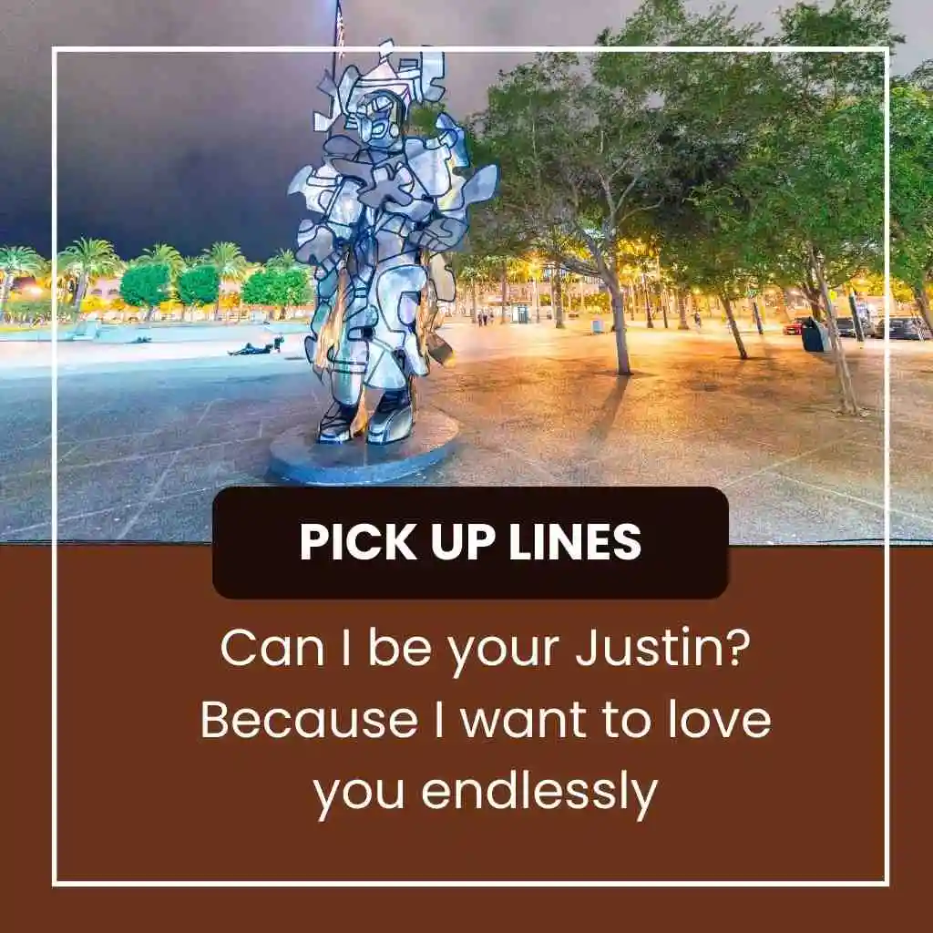 justin bieber pick up lines