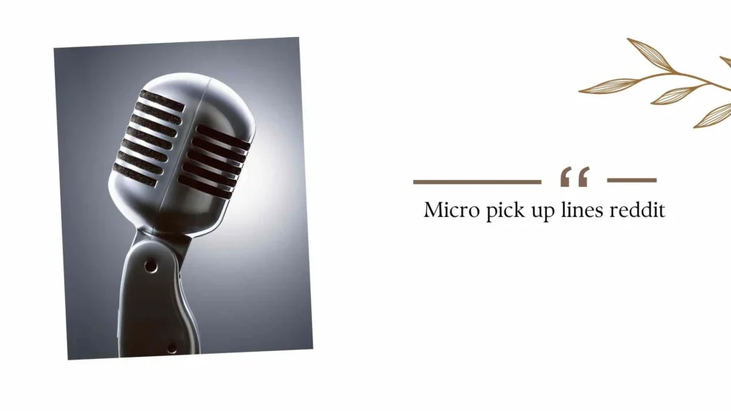 Micro Pick Up Lines Reddit

Reddit users love short and witty pick up lines because they feel natural and less forced. These micro pick up lines are simple, funny, and easy to use in chats or real conversations.

Best Reddit-Style Micro Pick Up Lines
“You look like my next favorite notification.”
“Are you WiFi? Because I’m feeling connected.”
“I was trying to focus, then you showed up.”
“You’re lowkey my type.”
“You just upgraded my mood.”
“You’re the reason my screen time is so high.”
“Can we skip the small talk and start flirting?”
“I think my playlist needs a song about you.”

These lines work because they sound casual and modern instead of overly dramatic.

Pick Up Lines for Flirting

Flirting should feel playful and light. A good pick up line can break the ice and make the conversation more fun.

Cute Flirting Pick Up Lines
“You smile like you already know I like you.”
“Talking to you is my favorite distraction.”
“I didn’t believe in chemistry until now.”
“You make boring days feel exciting.”
“Are you always this charming?”
“You seem like trouble… the good kind.”

Flirty lines work best when you keep the mood relaxed and natural.

Micro Pick Up Lines for Her

Girls usually prefer lines that feel sweet, respectful, and confident instead of cringe or too aggressive.

Cute Micro Pick Up Lines for Her
“Your smile should honestly be illegal.”
“You make simple moments feel special.”
“I forgot my pickup line after seeing you.”
“You have the kind of energy people remember.”
“I was fine before you showed up.”
“You’re prettier than my camera quality deserves.”

These short lines are perfect for Instagram DMs, Snapchat, or texting.

Smooth Pick Up Lines

Smooth pick up lines sound effortless. They don’t try too hard and usually leave a strong impression.

Smooth Lines That Sound Cool
“You walked in and suddenly everyone else disappeared.”
“I think fate accidentally introduced us.”
“You make confidence look easy.”
“I’d lose sleep just to keep talking to you.”
“You’re dangerously easy to like.”
“I wasn’t expecting my day to improve this fast.”

The best smooth lines are calm, simple, and confident.

Micro Pick Up Lines for Him

Guys also enjoy compliments and funny flirting. A simple line can easily make him smile.

Best Pick Up Lines for Him
“Why do you look like a movie main character?”
“You’re either really charming or I’m in trouble.”
“You make confidence look attractive.”
“I think my standards just changed.”
“You’re kind of impossible to ignore.”
“You talk like someone I could listen to all day.”

These lines are playful without sounding too serious.

Pick Up Lines for Girls

Starting a conversation with a girl can feel difficult, but funny and respectful lines make things easier.

Funny and Sweet Pick Up Lines for Girls
“Do you believe in love at first text?”
“You just made my scrolling stop.”
“You’re giving main character energy.”
“I need your name for my future playlist.”
“Are you a magician? Because my attention disappeared.”
“You just made this app more interesting.”

Always keep the tone friendly and respectful.

Rizz Pick Up Lines

“Rizz” means having charm, confidence, and smooth flirting skills. Viral rizz lines are popular on TikTok and social media because they sound cool and funny.

Viral Rizz Pick Up Lines
“You’re the reason mirrors exist.”
“I could delete every app if I had you.”
“You’re smoother than my best playlist.”
“You just became my favorite distraction.”
“You make confidence look attractive.”
“I’m not flirting… unless it’s working.”

Modern rizz lines are short, confident, and meme-friendly.

Pick Up Lines for Boys

If you want to impress a guy, confidence matters more than the actual line.

Best Pick Up Lines for Boys
“You’re way too attractive to be this calm.”
“You look like someone people write songs about.”
“I think your smile just won the conversation.”
“You seem like the fun type.”
“You’re giving serious boyfriend vibes.”
“You make awkward conversations easy.”

A genuine compliment can work better than an overused line.

How to Use Pick Up Lines Without Sounding Cringe

Many people fail with pick up lines because they try too hard. Here are a few simple tips:

Keep it short and natural
Smile or use friendly emojis in texts
Don’t force romantic vibes too quickly
Match the other person’s energy
Use humor instead of acting overly serious

Micro pick up lines reddit