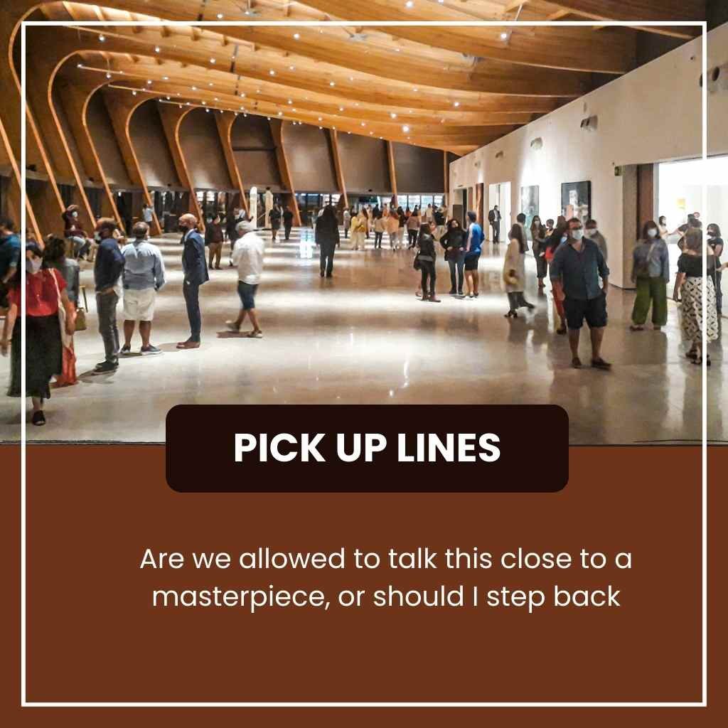 Art museum pick up lines