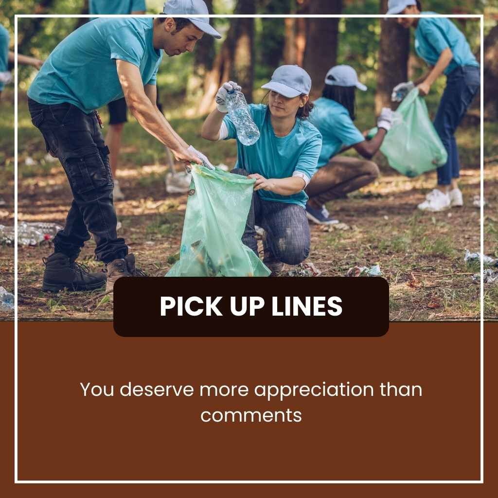 Recycling pick up lines