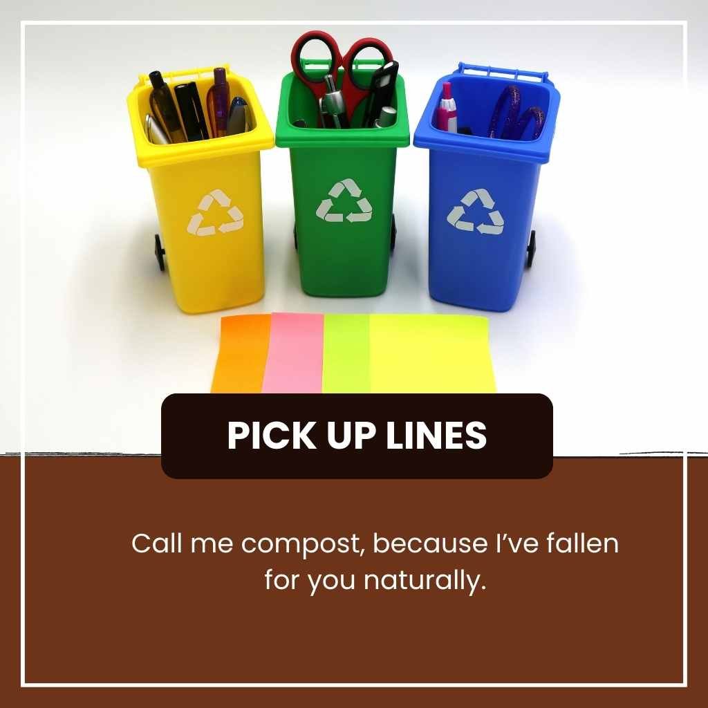 Recycling pick up lines