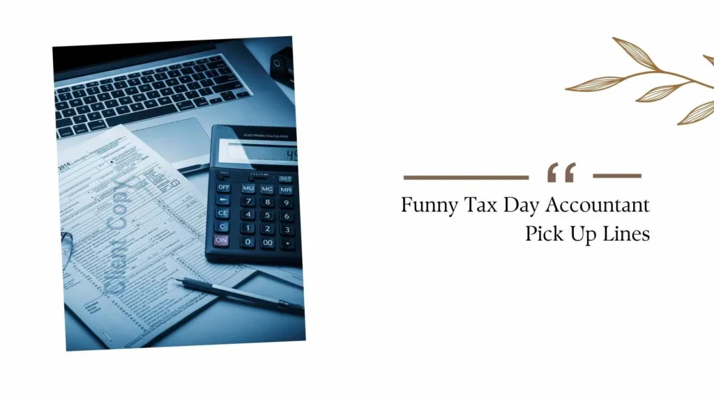 Funny Tax Day Accountant Pick Up Lines