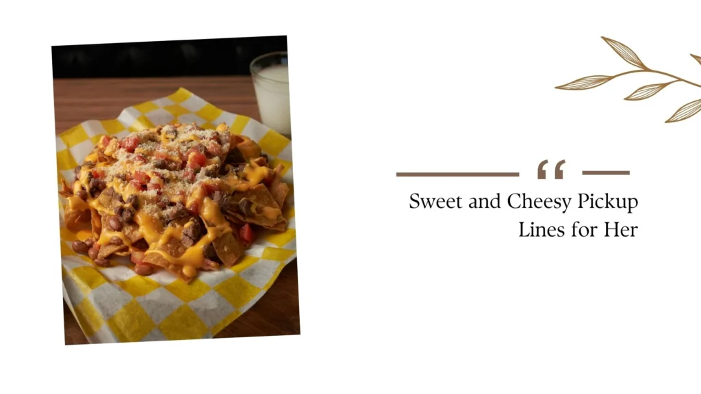Sweet and Cheesy Pickup Lines for Her