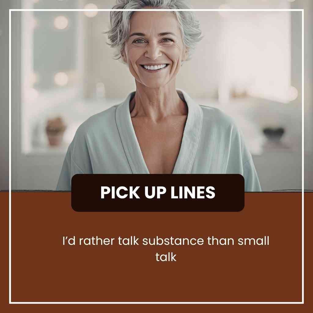 pickup lines for older women