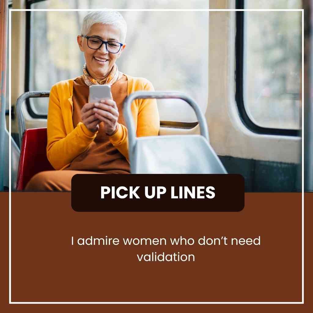 pickup lines for older women