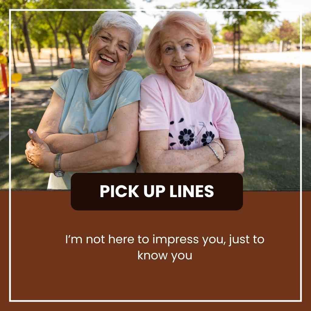 pickup lines for older women