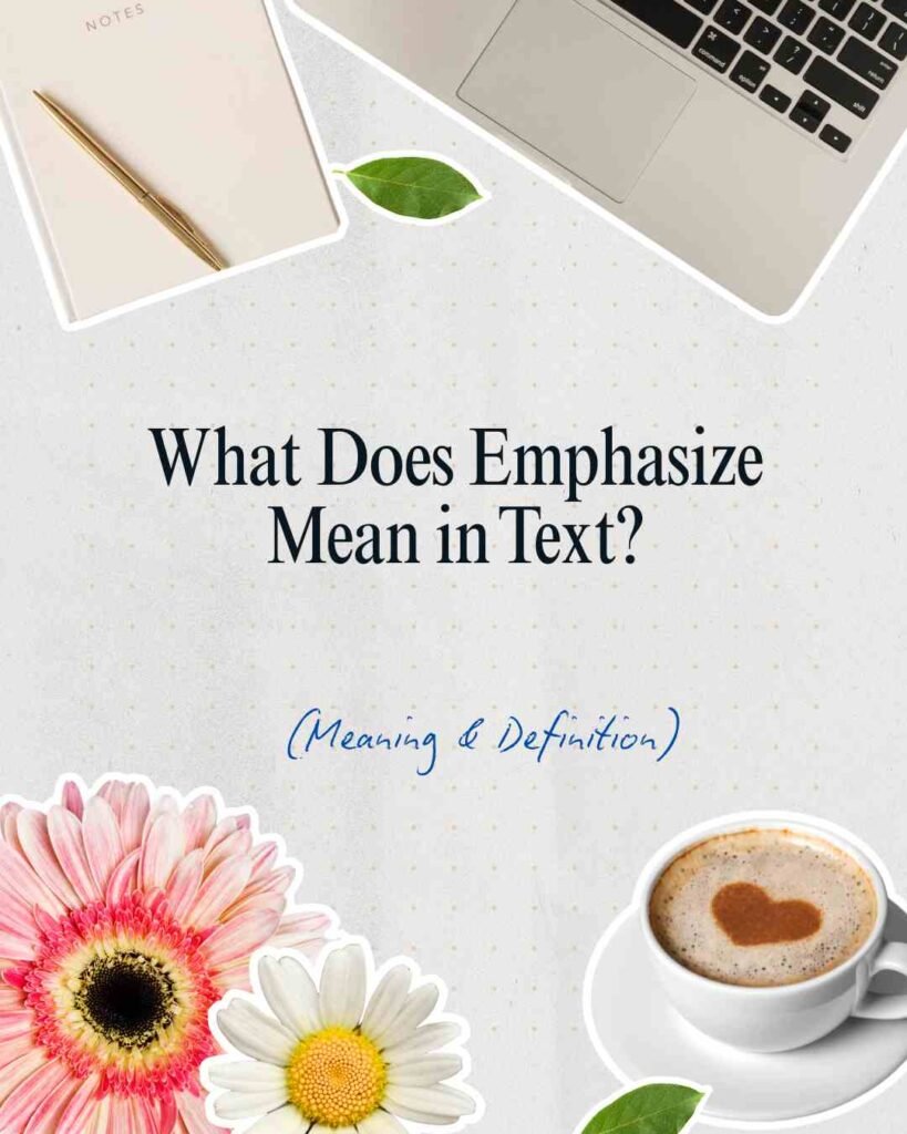Emphasize Meaning in Text