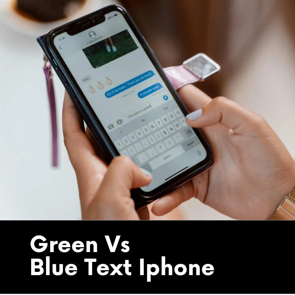 Green Vs Blue Text Iphone