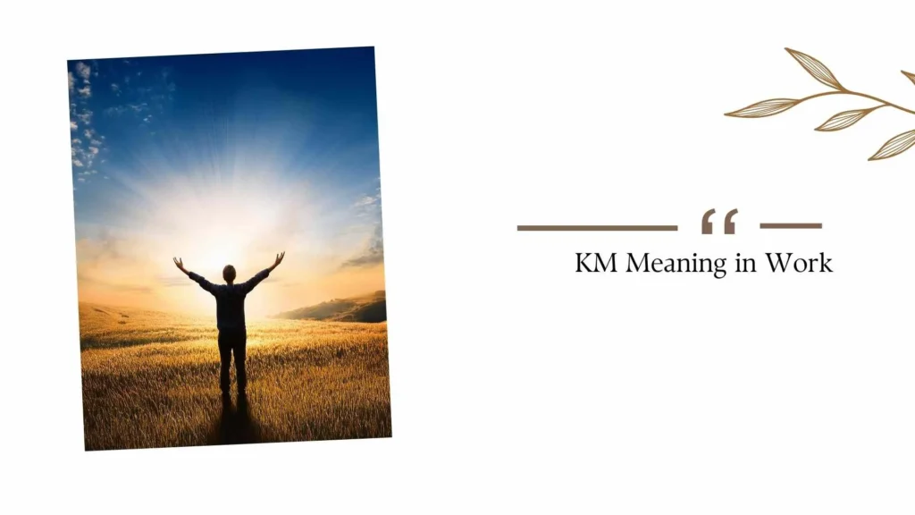 KM Meaning in Work