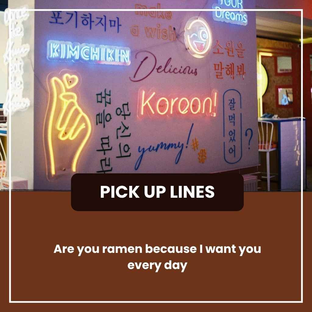Korean Pickup Lines