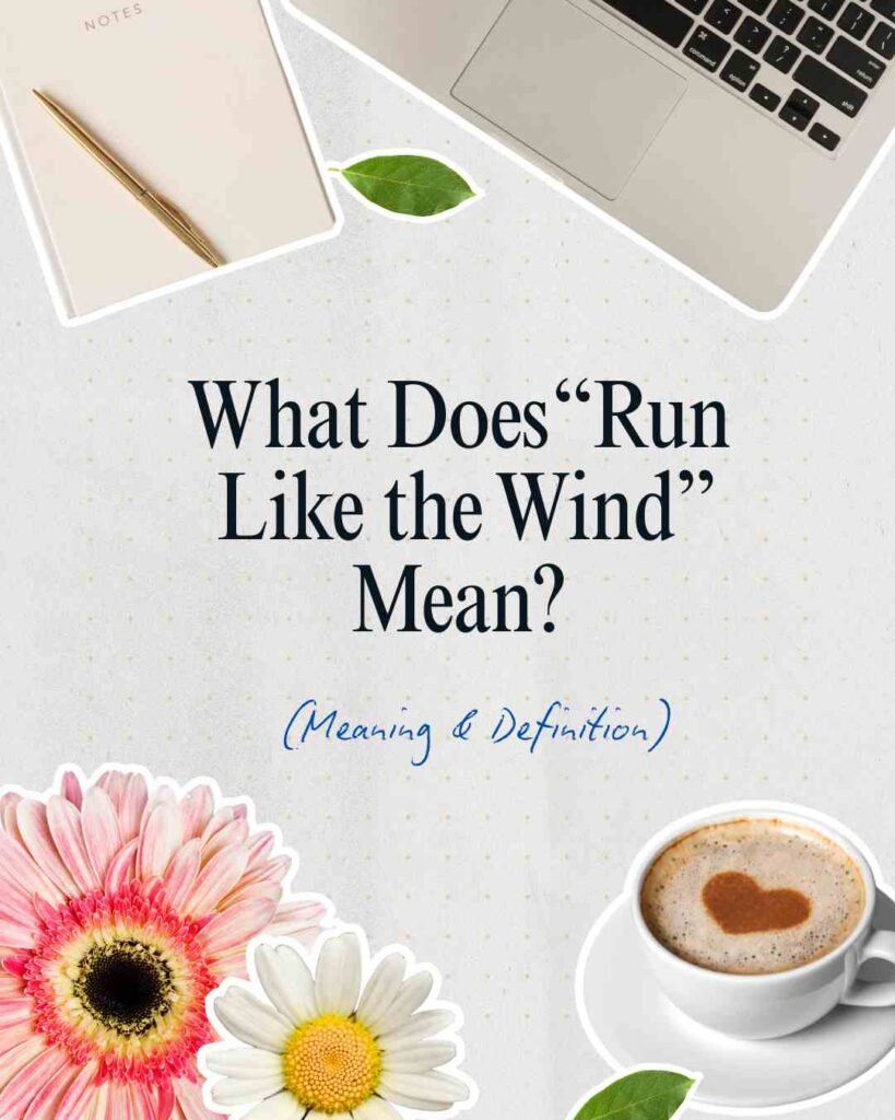 Run Like the Wind Meaning