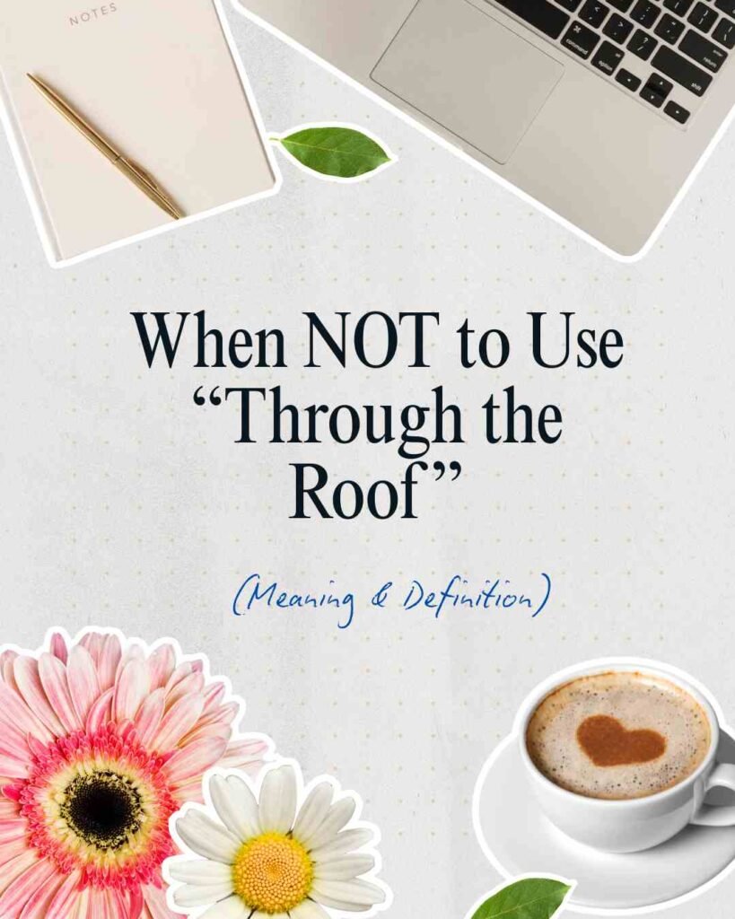Through the Roof Meaning