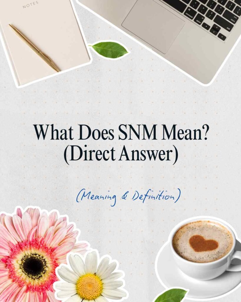 What Does SNM Mean?