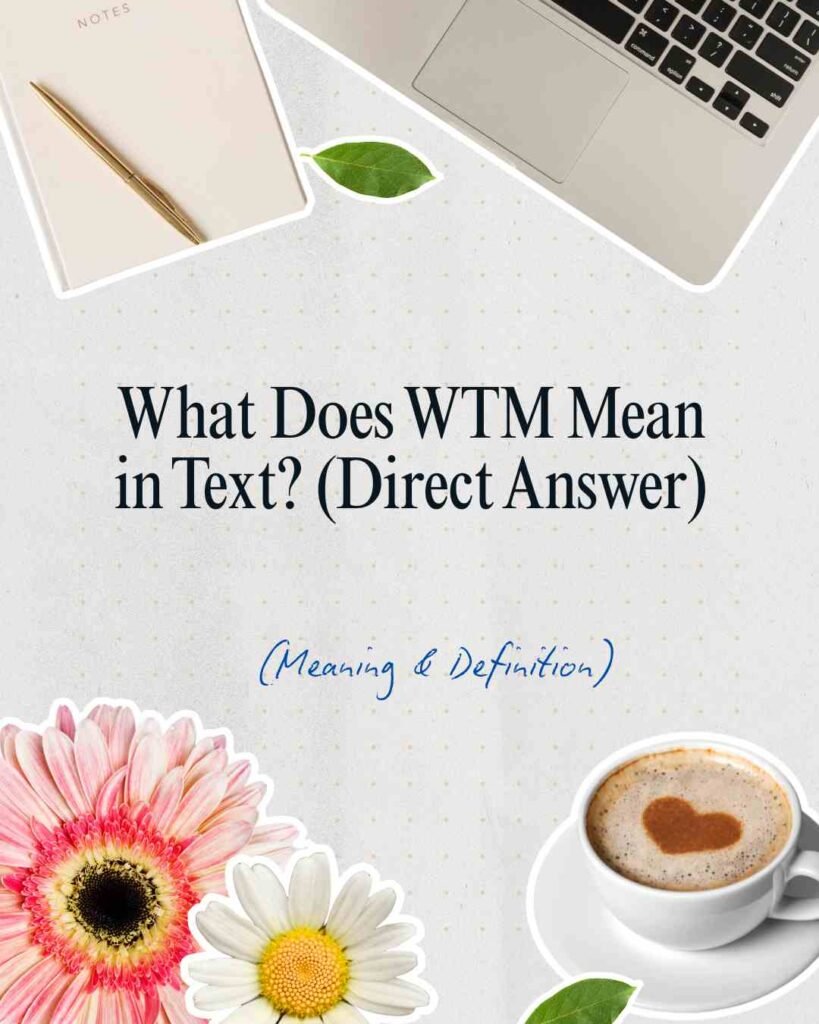 WTM Meaning in Text
