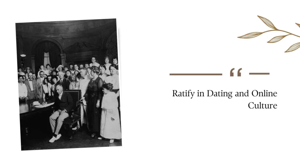 What Does Ratify Mean?