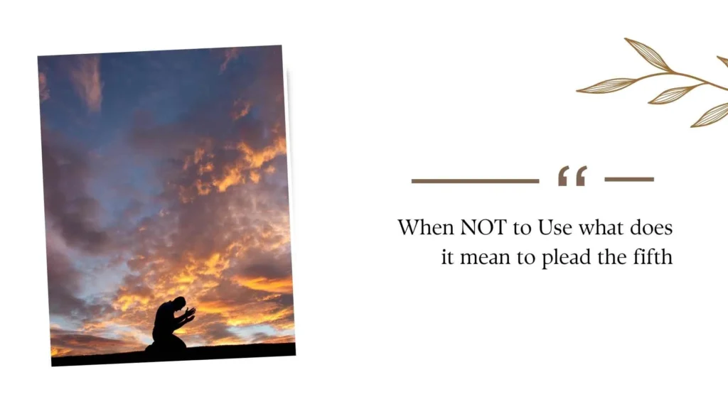 What Does It Mean to Plead the Fifth