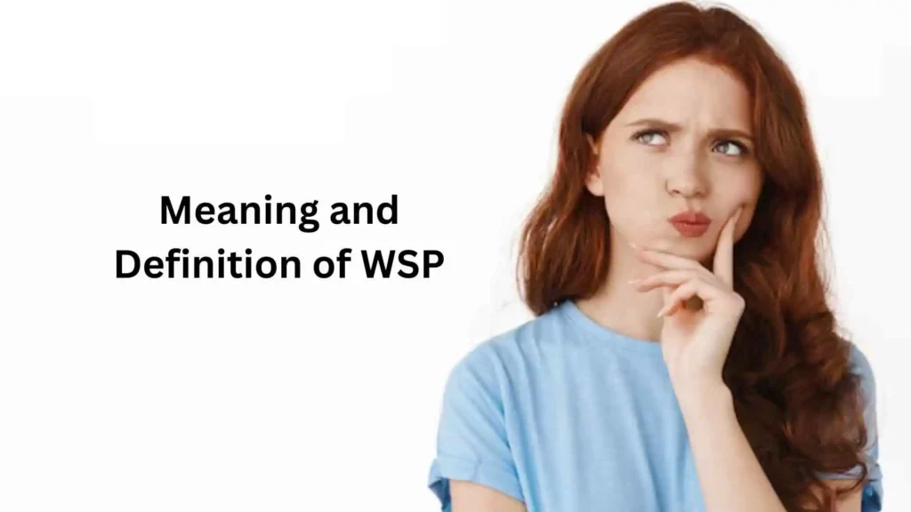 what does wsp mean in text