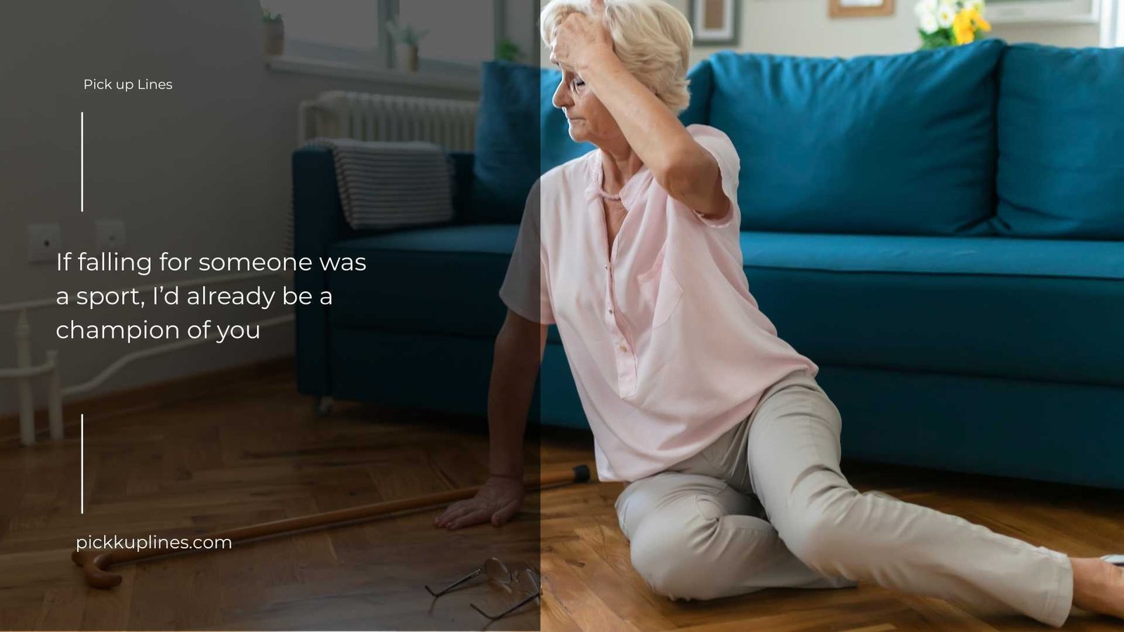 falling pick up lines