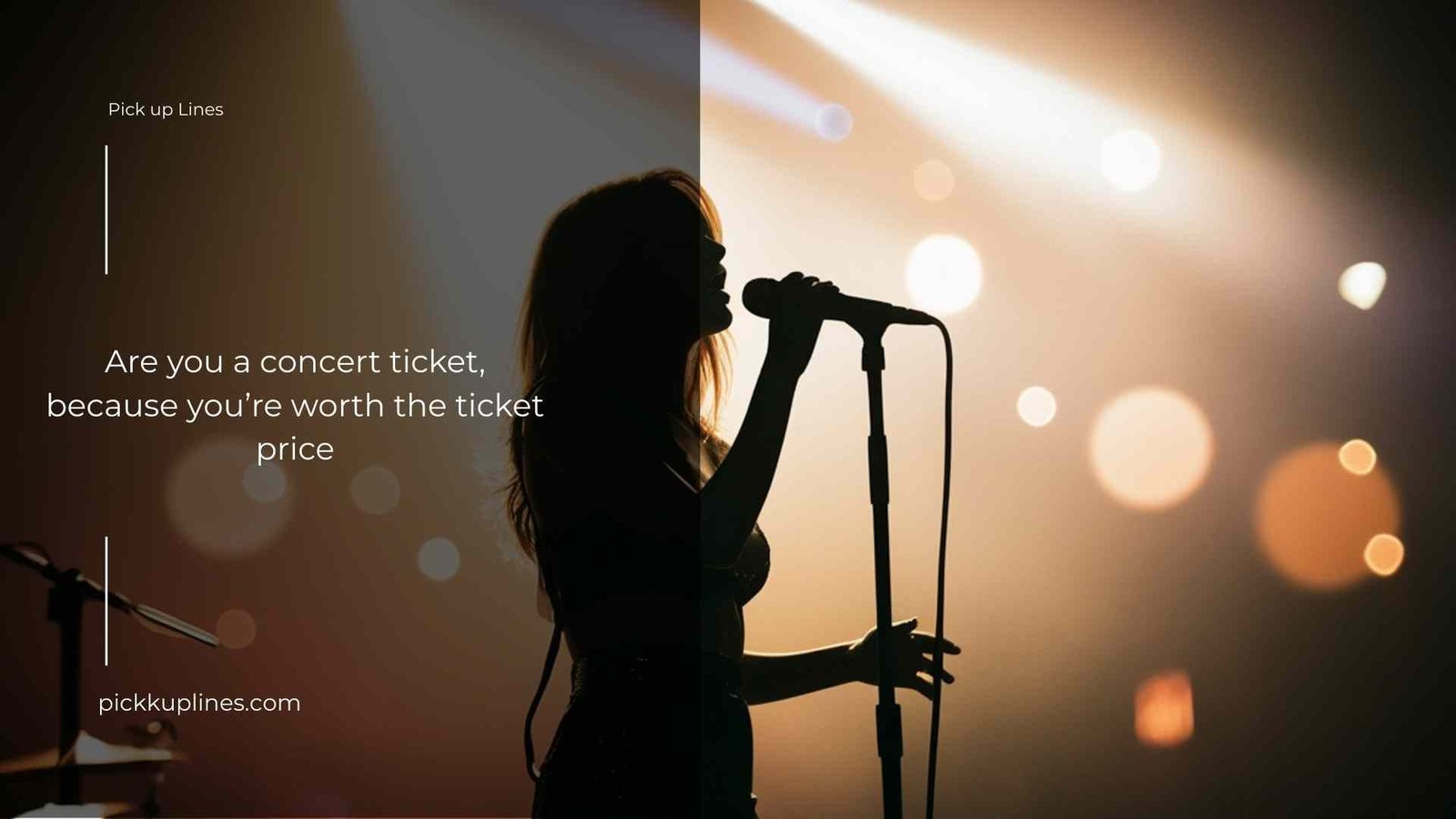 Music artist pick up lines