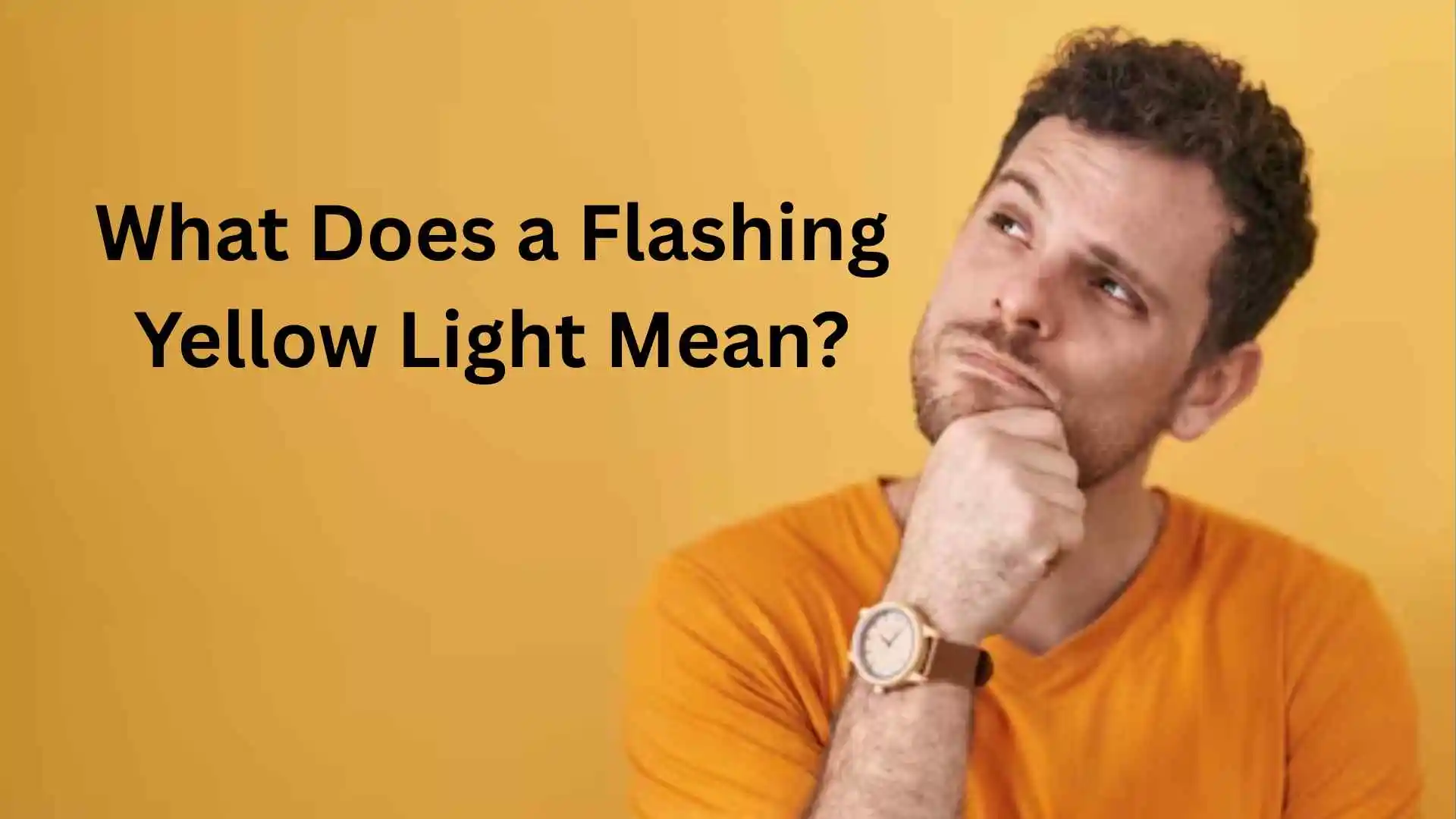 what does a flashing yellow light mean