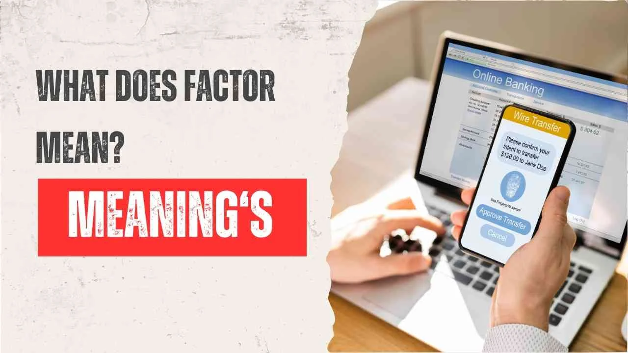What Does Factor Mean?