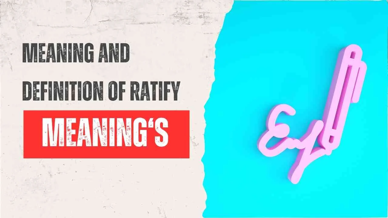 What Does Ratify Mean?
