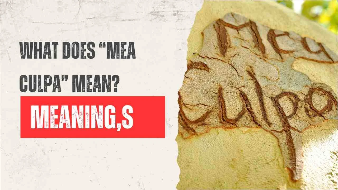 What Does “Mea Culpa” Mean?