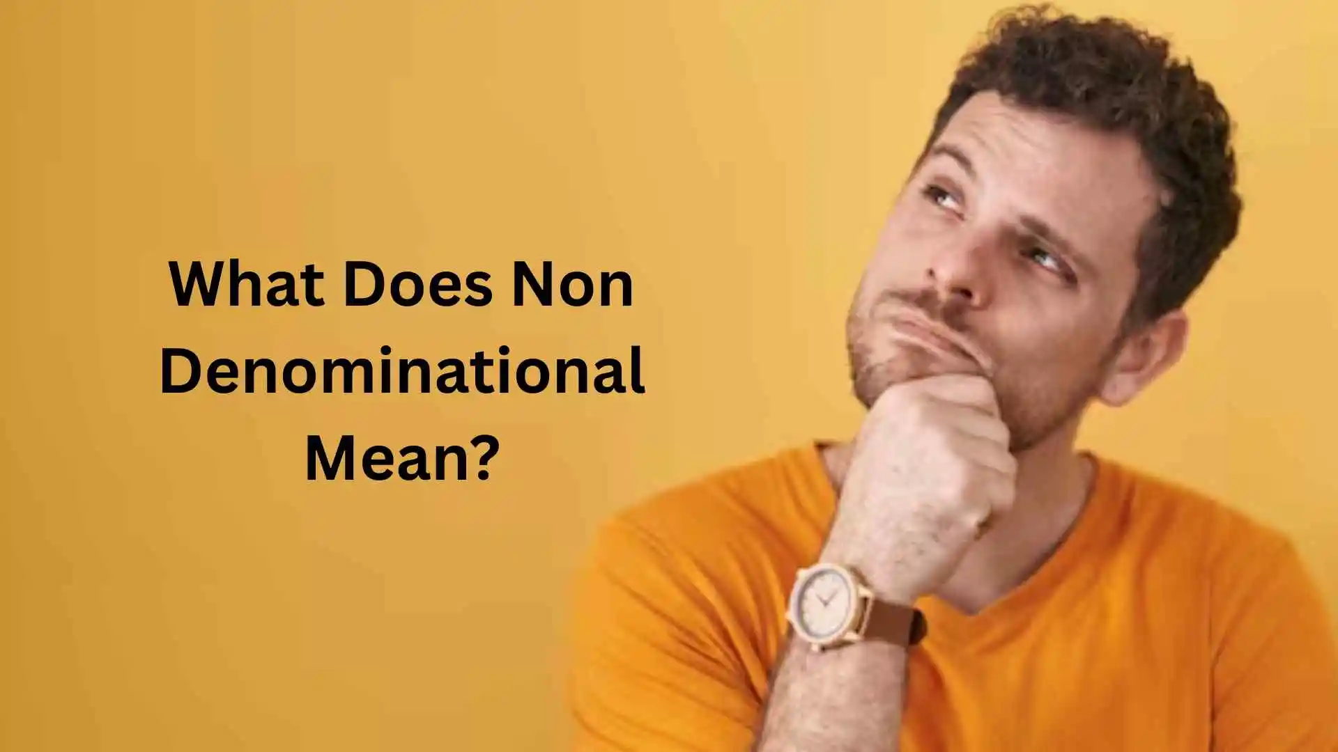what does non denominational mean