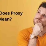 what does proxy mean