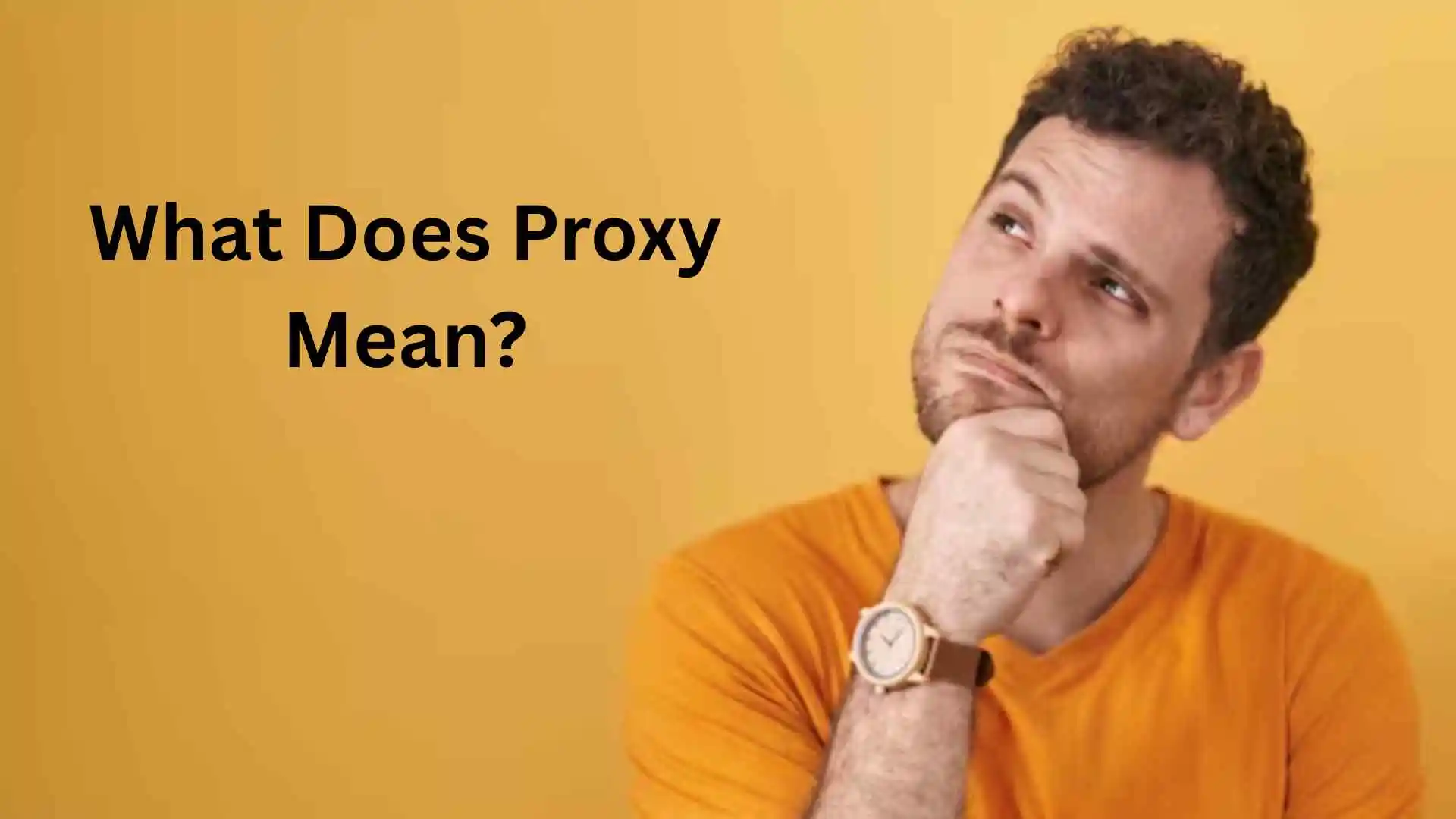 what does proxy mean