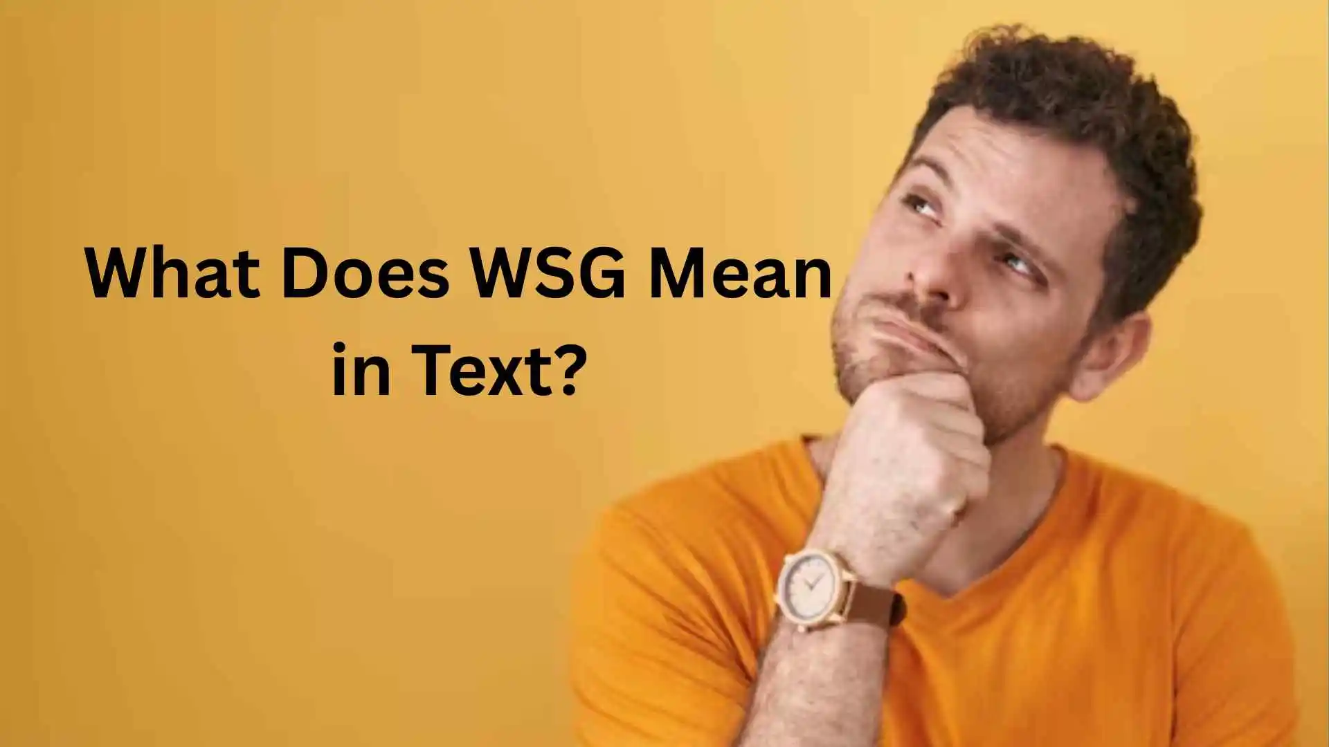 what does wsg mean in text