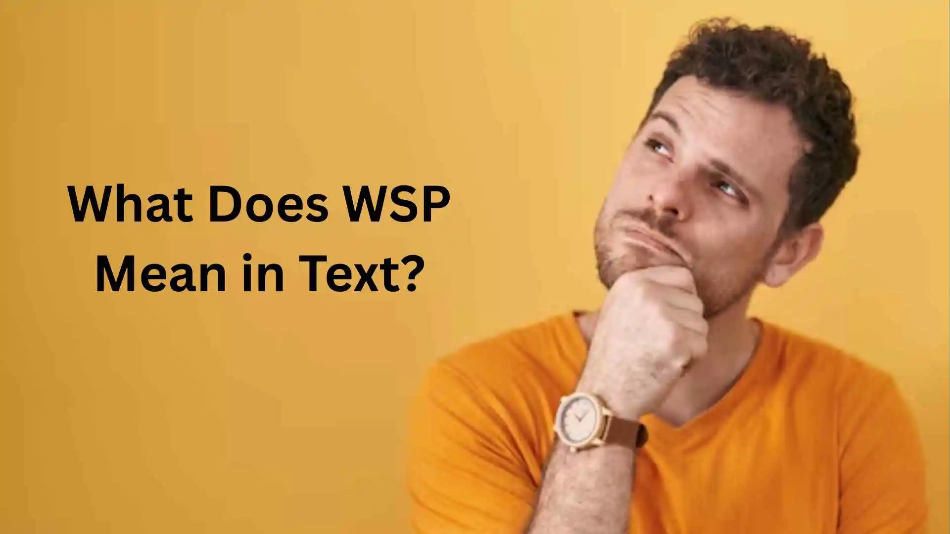 what does wsp mean in text